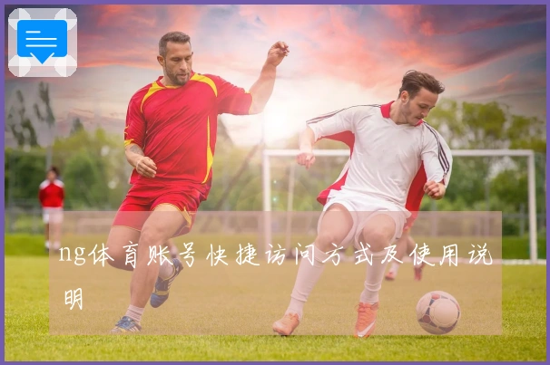 ng体育账号快捷访问方式及使用说明
